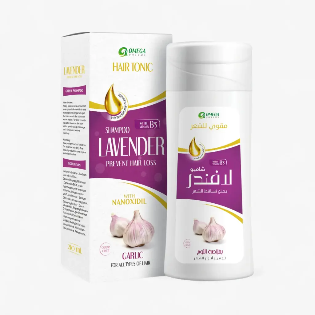 Shampoo Lavender Con Extracto De Ajo – 210 ml