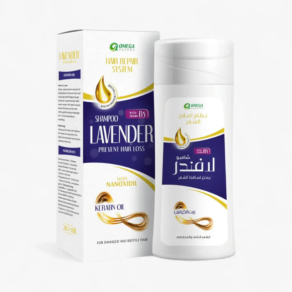 Shampoo Lavender Con Aceite De Keratina – 210 ml